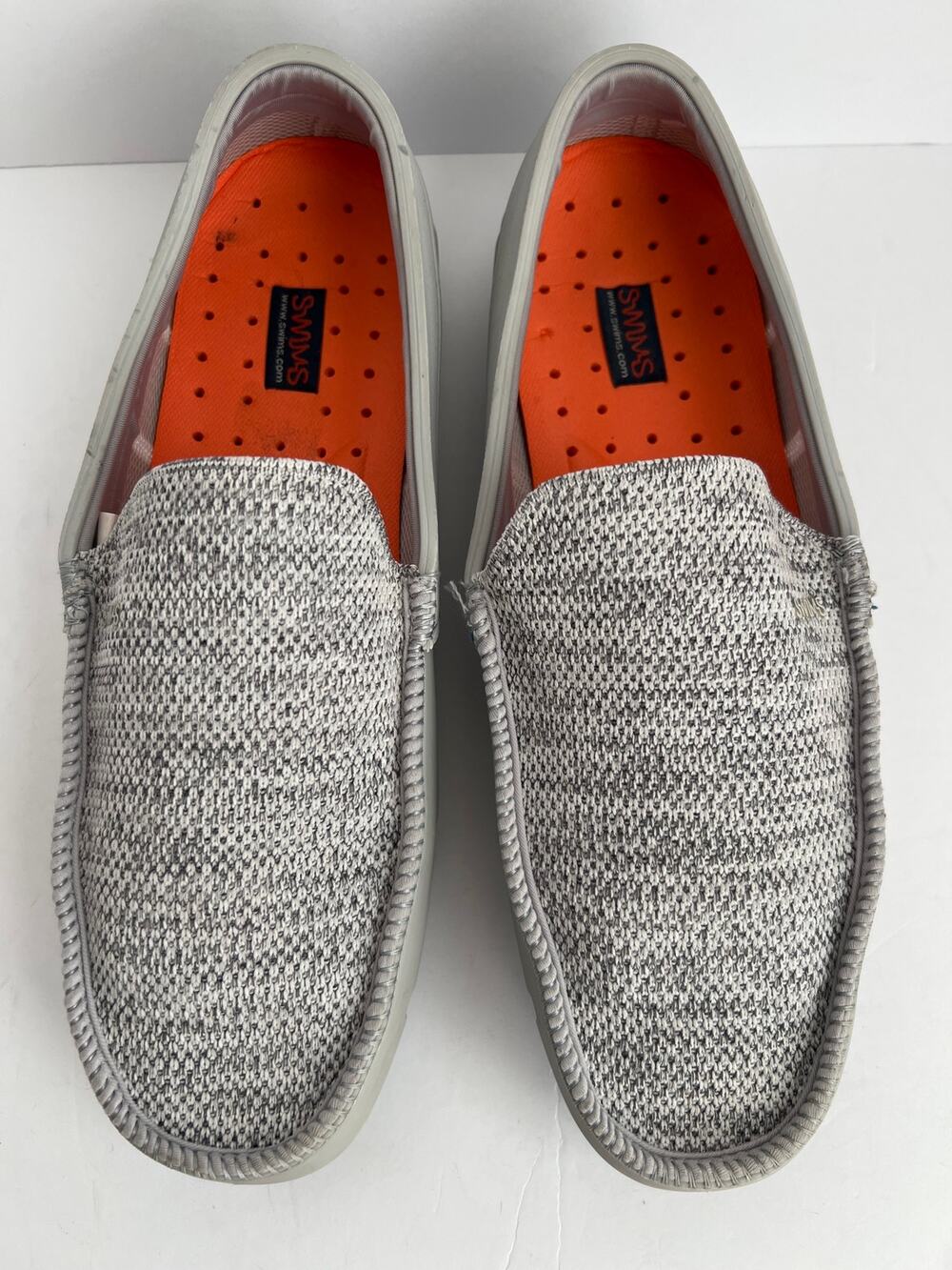 SWIMS Gray Knit Breathable Water Resistant Slip On Boat Driving Loafers Size 9